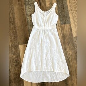 White Linen Dress
